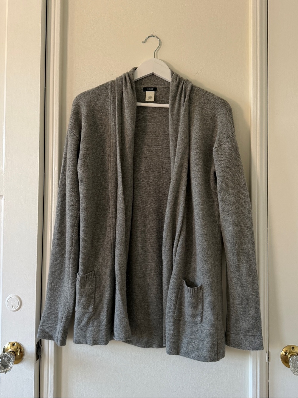 Grey J. Crew cardigan with pockets